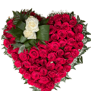 Corazón de Rosas Rojas