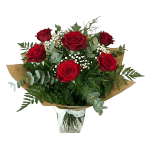 Ramo de 6 rosas rojas